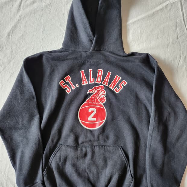 80s russell athletic basketball hoodie