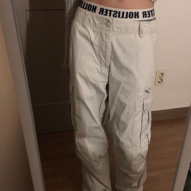 지오다노 카고팬츠 아이보리