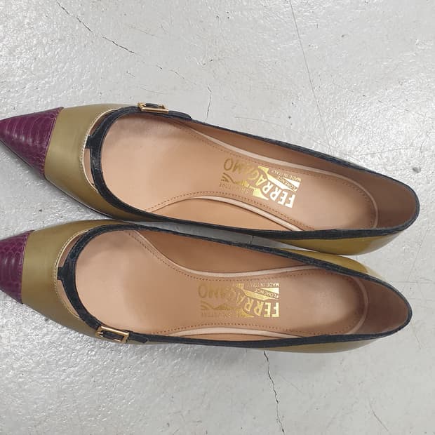 페라가모 여성 펌프스 6 1/2 D