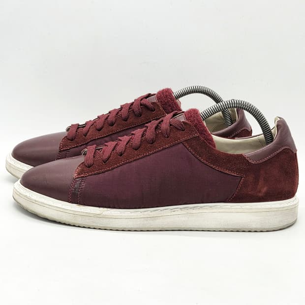 브루넬로 쿠치넬리 로우탑 스니커즈 버건디 (42 1/2)