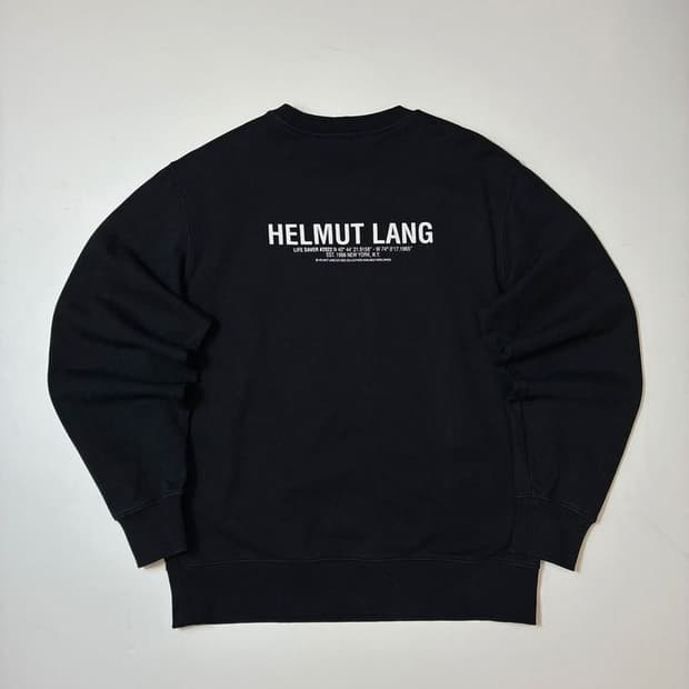 헬무트랭 라이프가드 백로고 크루넥 맨투맨 PN8370