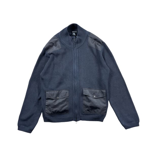 00s Calvin Klein Jeans 나일론 도킹 니트 집업