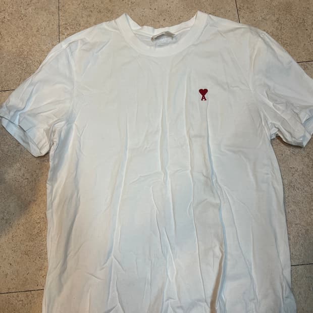 아미 로고 반팔 티 XL 