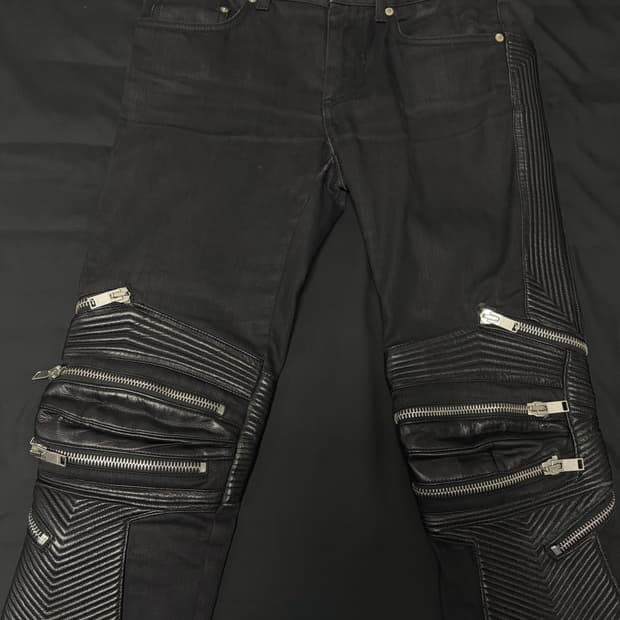 17FW 생로랑 레더패널진 31