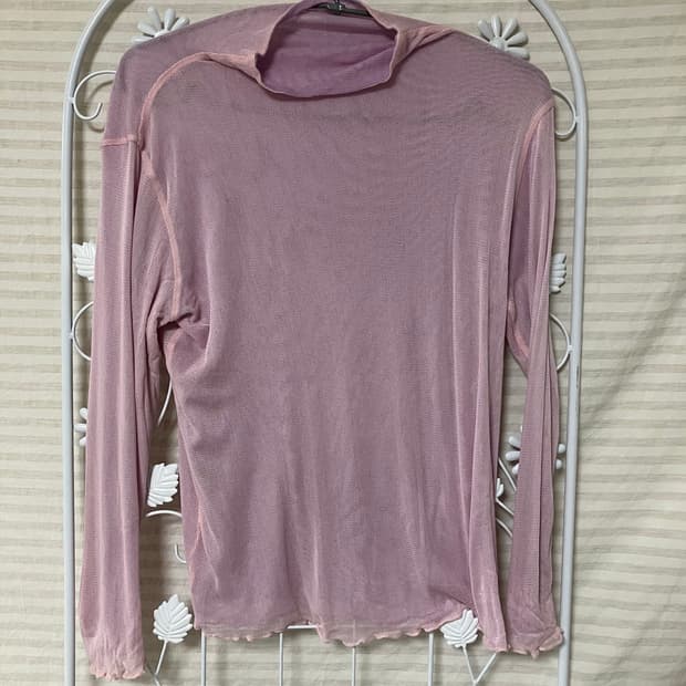 핑크 레이스 티셔츠610  