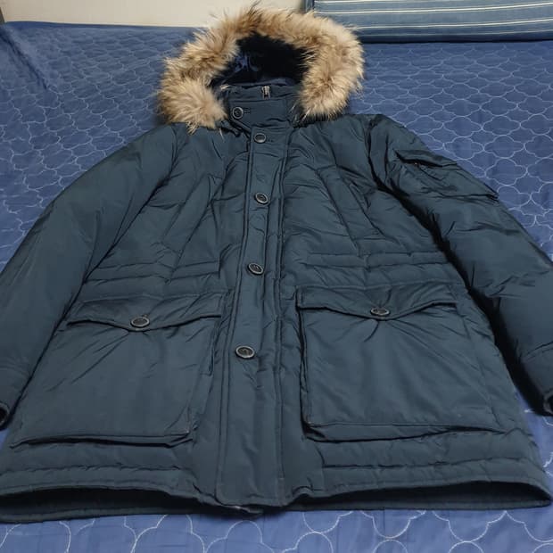 컨셉원 클래식 폭스퍼 오리털 패딩 점퍼 다크네이비 (XL)