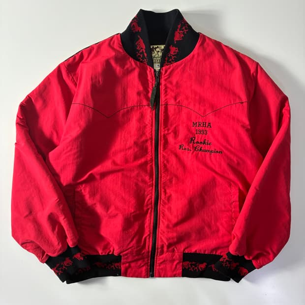 Vintage 쉐퍼 레드 봄버 자켓