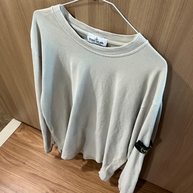 스톤아일랜드 롱슬리브 아이보리 3xl