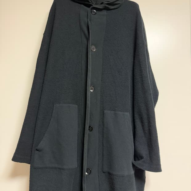 요지 야마모토  프르 옴므 면 후드 롱 티