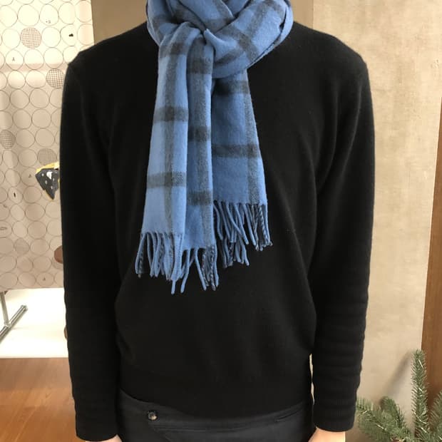 Comme des garcons shirt 체크 머플러 