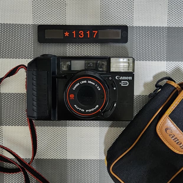 캐논 오토보이 2 데이터백 필름카메라 파우치포함