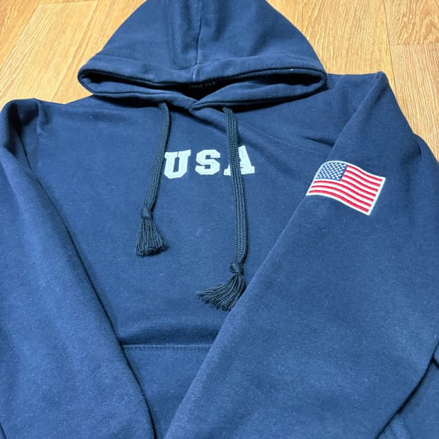 USA 성조기 후드티