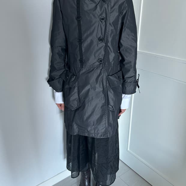Double Button Utility Coat 
