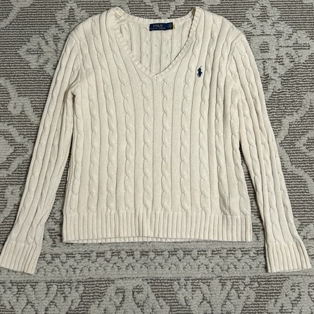 폴로 랄프로렌 꽈배기니트 s