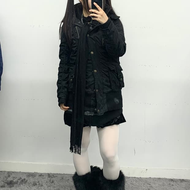 재패니즈 밀리터리 셔링 자켓