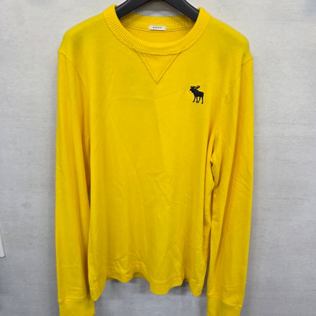 아베크롬비 무스 자수로고 머슬핏 롱슬리브 긴팔 L