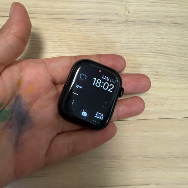 애플워치 10 제트블랙 42mm gps 새상품급.(박스만X,구성품O)