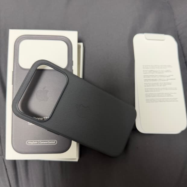 아이폰 17 PRO 테크우븐 케이스 정품 블랙