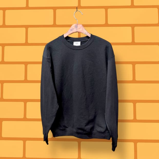 챔피온 블랙 ECO Authentic 스웻셔츠 (L)