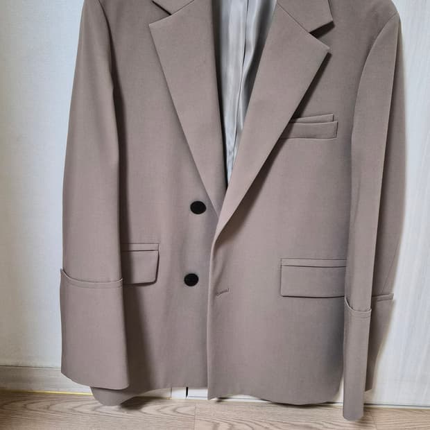 44사이즈)우영미 턴업 베이지 자켓