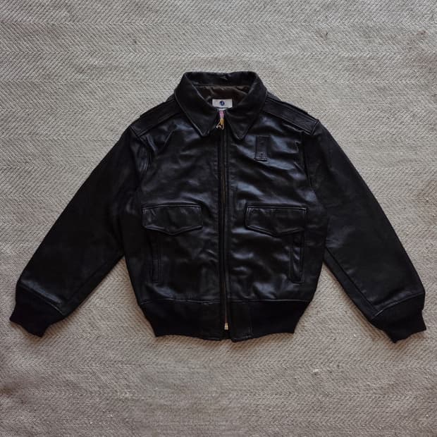 00s OG US 보더 패트롤 레더 듀티 자켓