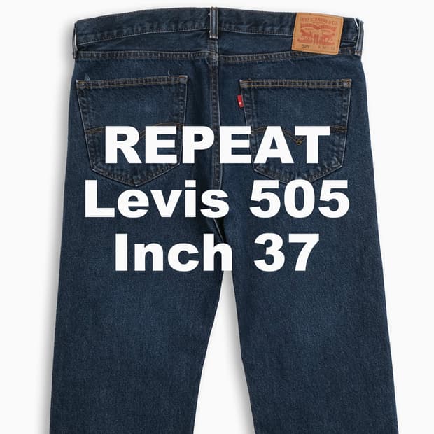 빈티지 리바이스 505 진청 37 인치 LV5053651
