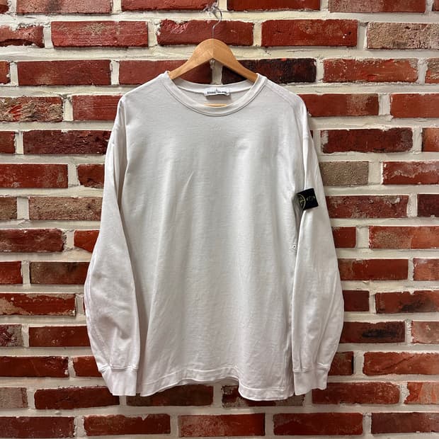 (2XL)스톤아일랜드 와펜 롱슬리브 화이트