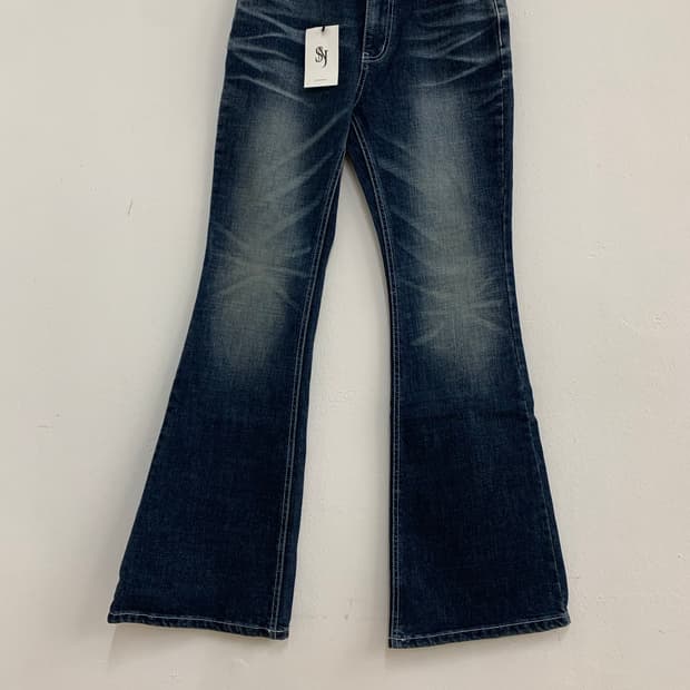 SYNERJYN SAND CAT WASHING DENIM PANTS BL