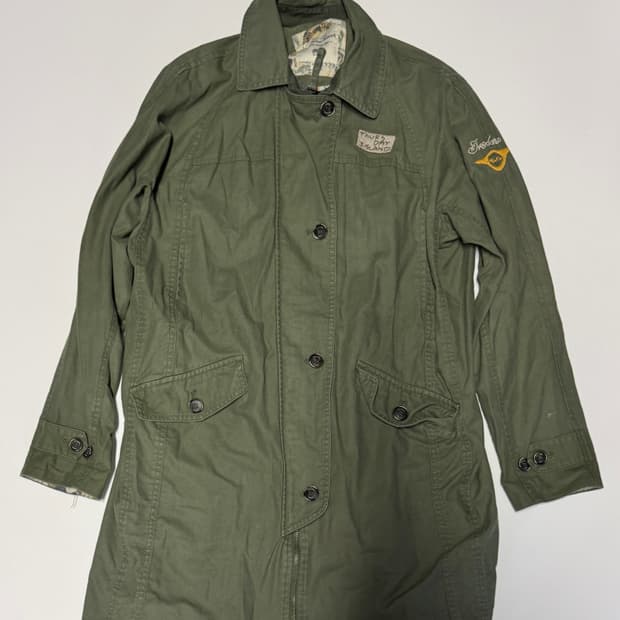 여성 써스데이아일랜드 필드 야상 롱 자켓