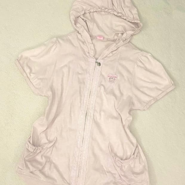 메조피아노 딸기우유 후드집업 메조피아노 후집 히메갸루라떼갸루조지후쿠