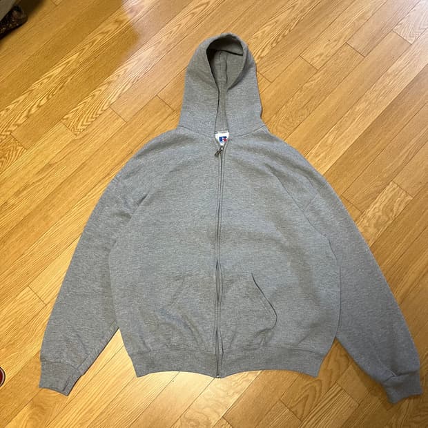 [XL] 90s 빈티지 러셀 후드집업 그레이