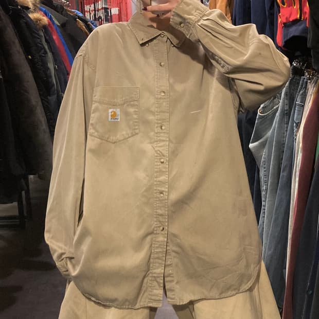 [IM] 칼하트 긴팔셔츠 베이지