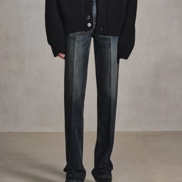 엘무드 아키라 플레어데님 딥블루