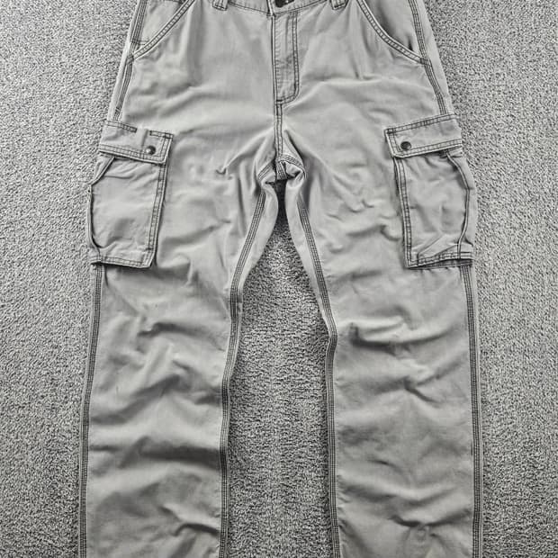 칼하트 코튼 캔버스 카고 포켓 워크 팬츠 ( 34X32 ) / 10902