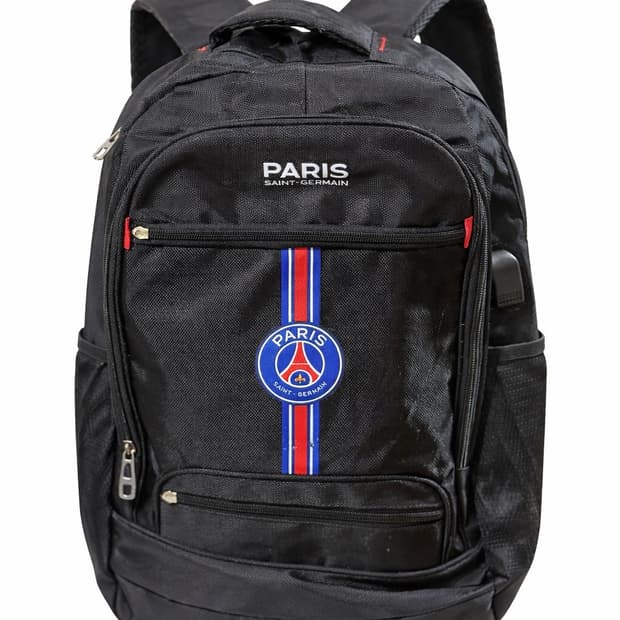 PSG 파리생제르맹 빅로고 백팩 블랙 멀티포켓