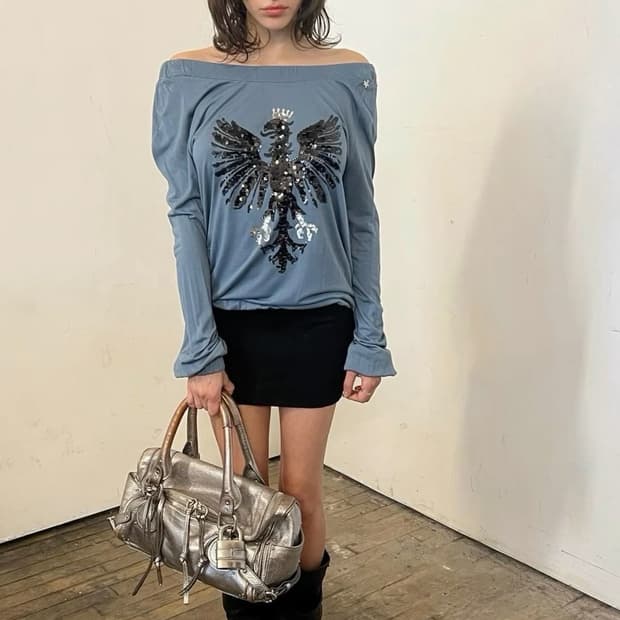 Chloe 패딩턴백 실버