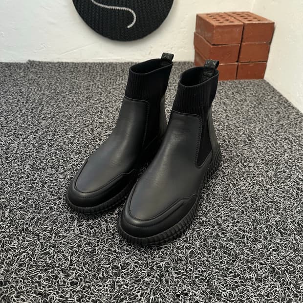 GEOX 남성 앵클 부츠 블랙 260