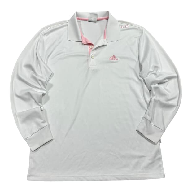 ✨ (바배) 아디다스 핑크 자수 카라 롱슬리브