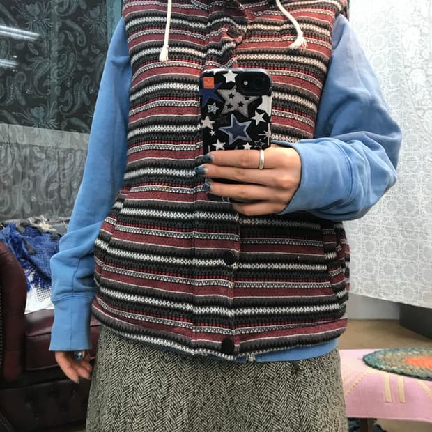 Ugiz 빈티지 에스닉 패딩조끼 