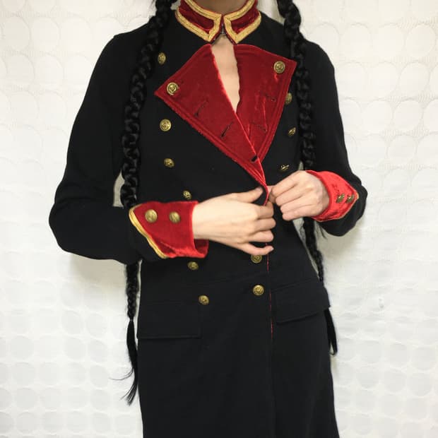 랄프로렌 데님앤서플라이 나폴레옹 더블 브레스티드 원피스