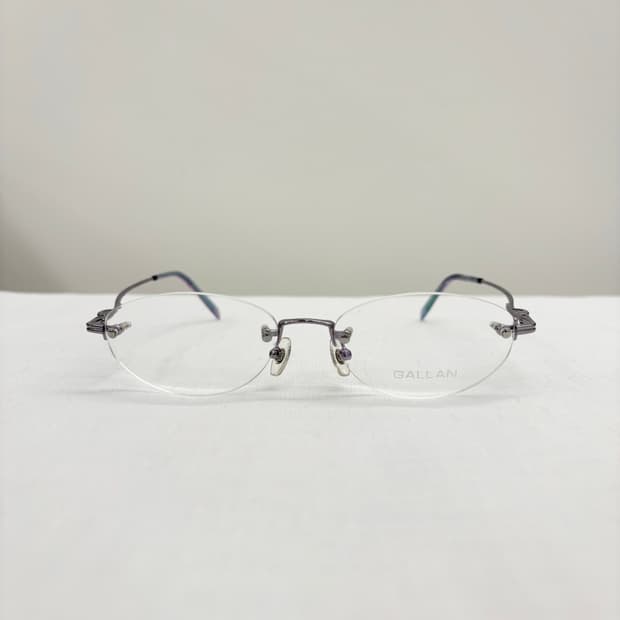 GALLAN 겔랑 퍼플 오벌 빈티지 무테