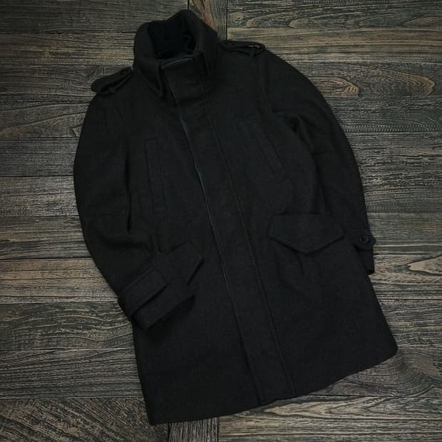 [솔리드옴므] 필드 야상 오마주 모직 코트 P01249