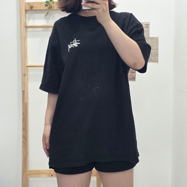 [프립]L/스투시 반팔티 검정