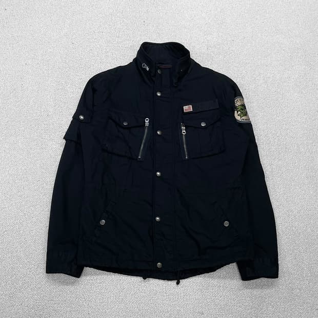 쇼트 Schott x 쿠엔토 멀티 포켓 필드 자켓 블랙