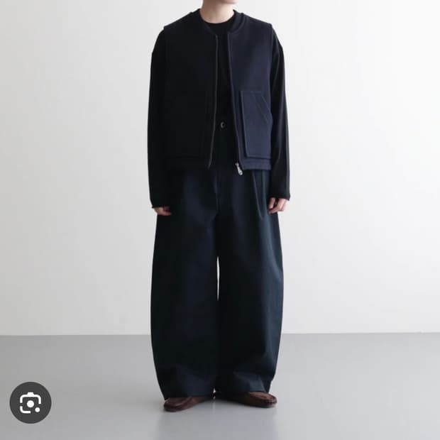 Unfil 언필 비이커 울 니트 베스트 