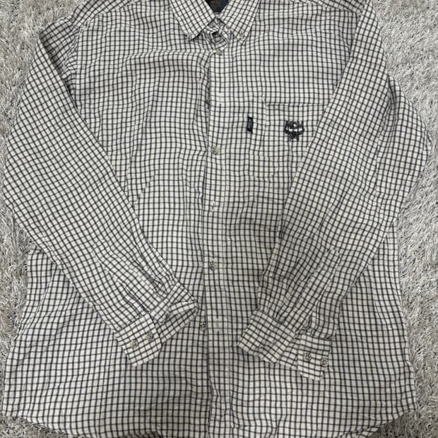 일본판 MCM 체크 셔츠 사이즈 105