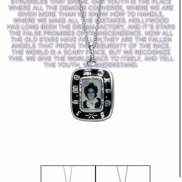 팔리할리우드 Mouring pendant - dennis