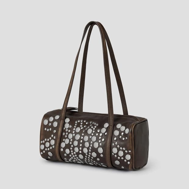 F/ 기마구아스 26SS Sofia 스터드 백 브라운