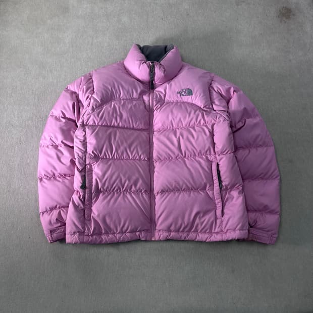 95 노스페이스 해외판 희귀 딸기우유 핑크 700 눕시 패딩