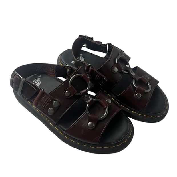 닥터마틴 제비어 브라운 버건디 샌들 260mm